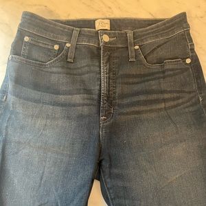 J. CREW HIGH RISE CURVY TOOTHPICK JEANS SIZE 30